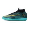 Ronaldo Nike Mercurial SuperflyX VI Elite IC para Mujeres Azul Dorado